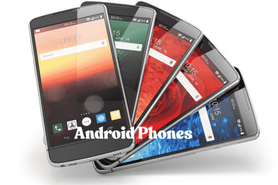 An image of Top Android Phones by American Brands: