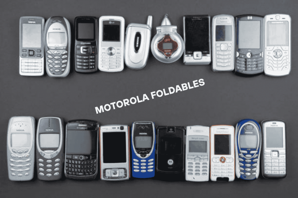 An image of Three Motorola Foldables will be available